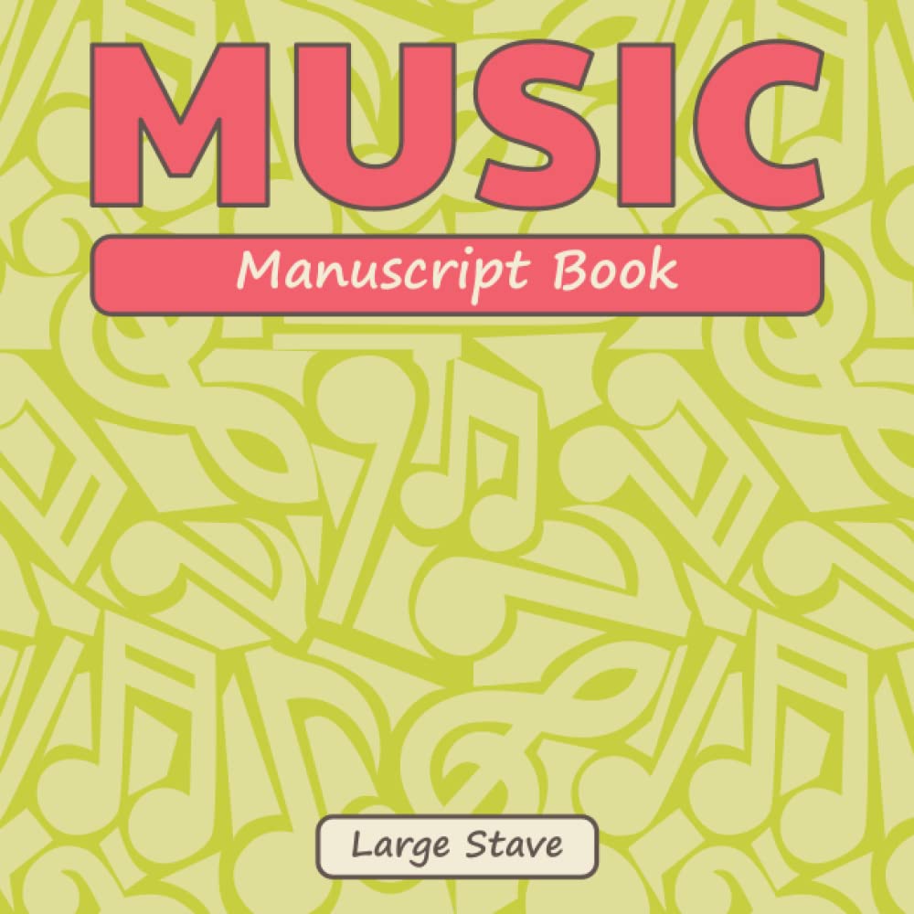 Music: Manuscript book with treble and bass clef: Manuscript Book