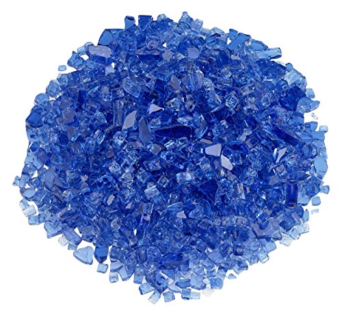 Image of American Fireglass 1 /4 inch Cobalt Blue Fire Glass, 20 lb. Bag
