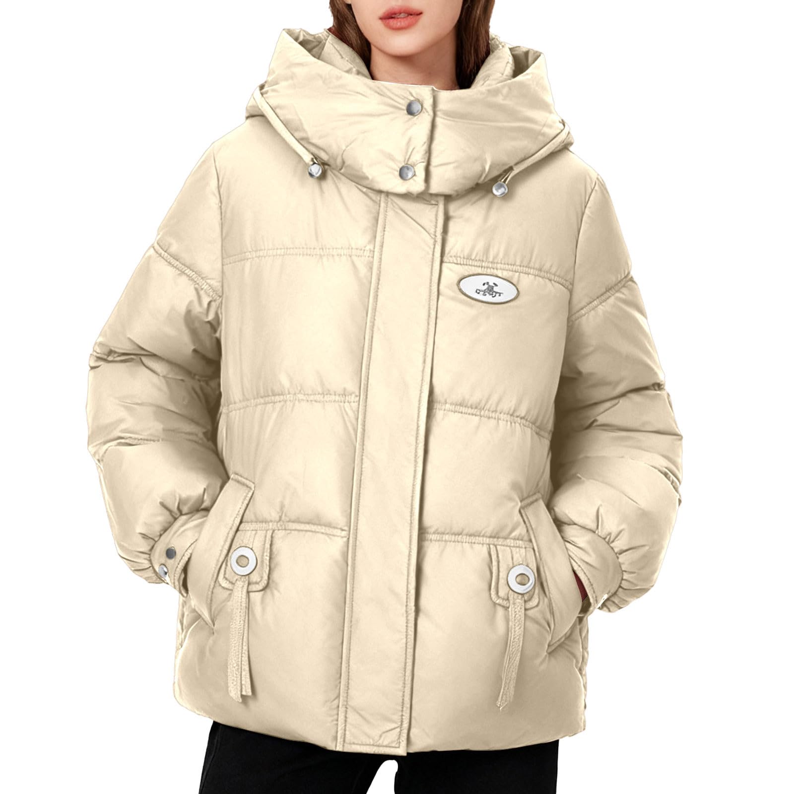 Chaqueta De Mujer Plumas Mujer Chaqueta Encerada Abrigos Acolchados Ropa De Nieve Chaquetas Cazadora Invierno Abrigo Plumas Invierno Negro Chaquetas Para Ultraligera Vestir Cortavientos Plumífero