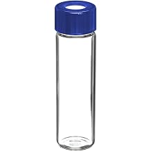 I-Chem S336-0040 Borosilicate Glass 40mL 300 Series Clear Vial, with 0.125" Septum, Certified Case of 72