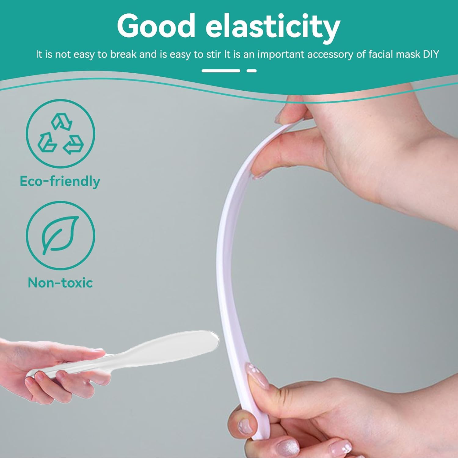 4 Pezzi Spatola per Maschera Facciale, Cosmetica Maschera Spatola, Plastica Spatole per Cosmetico, Applicatore Cucchiaio di Miscelazione, Cura della Pelle Spatole, per La Cura Della Pelle