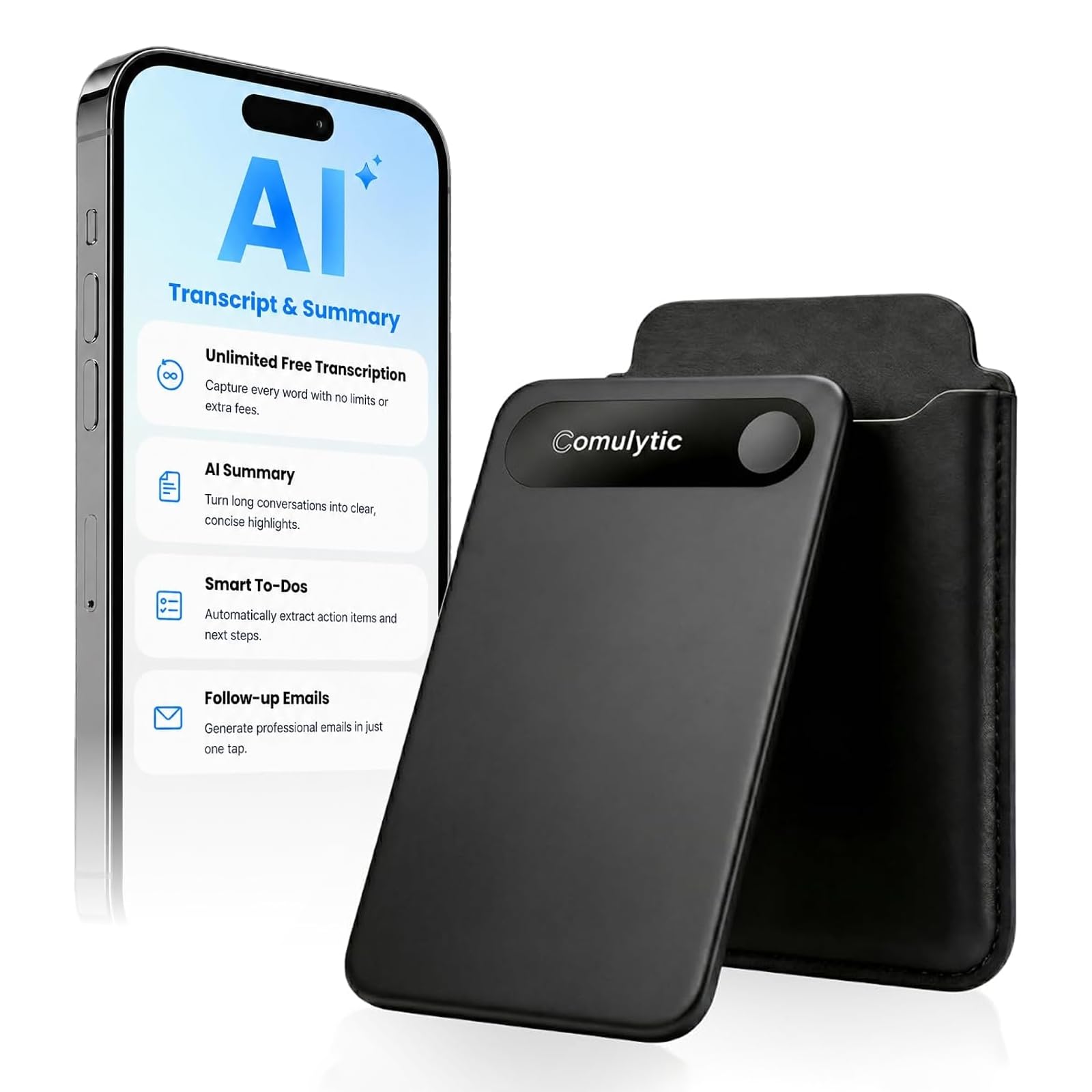 Comulytic Note Pro AI Voice Recorder, AI Meeting Recorder and Note Taker