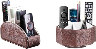 YAPISHI 1x Remote Control Holder + 1x Swivel Desk Organizer