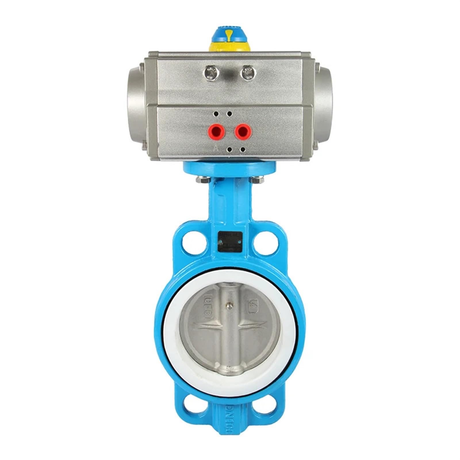 Valvola a farfalla pneumatica automatica D671 per gas liquido