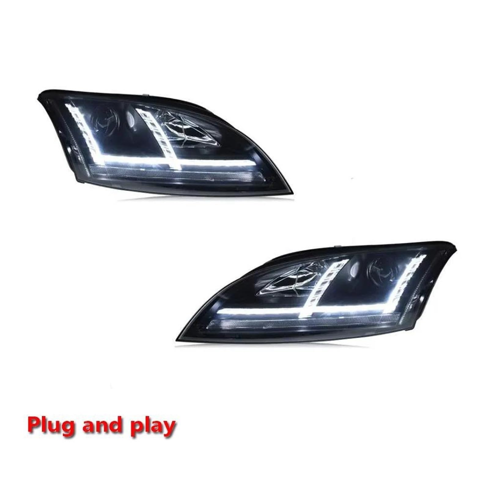Migliora la sicurezza della guida notturna Accessori Per Auto Gruppi Ottici Fari Fendinebbia Automatici DRL Freno Indicatori Di Direzione Lampada Plug And Play Per TT 2006-2012