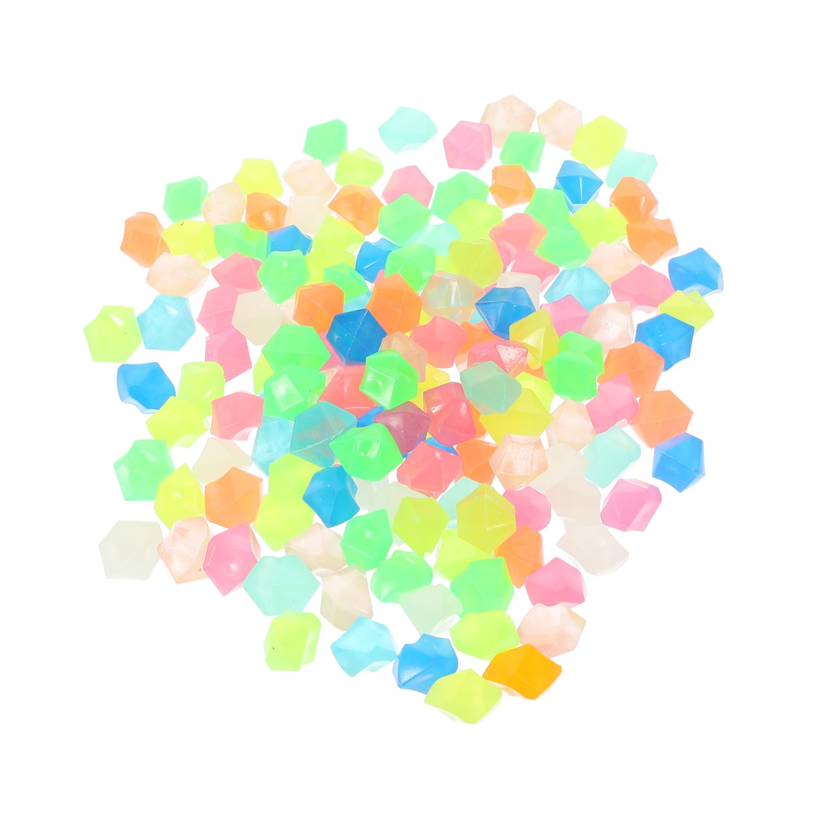 balacoo Aquarium Decorations 200pcs Luminous Stone Decorative Landscaping Rocks Luminous Garden Rocks