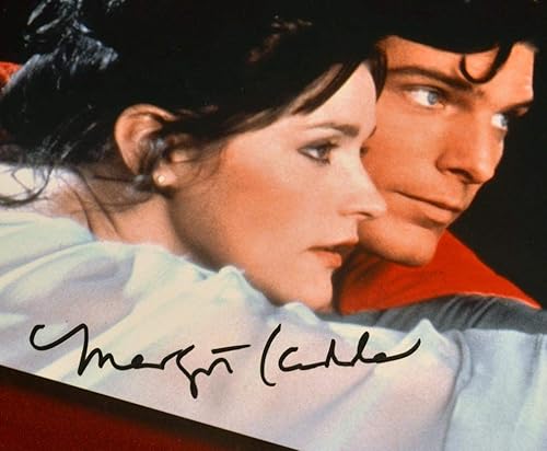 SUPERMAN Prop DAILY PLANET STATIONERY, Signed MARGOT KIDDER, COA UAC, Frame, DVD, Real Superman CAPE Piece!