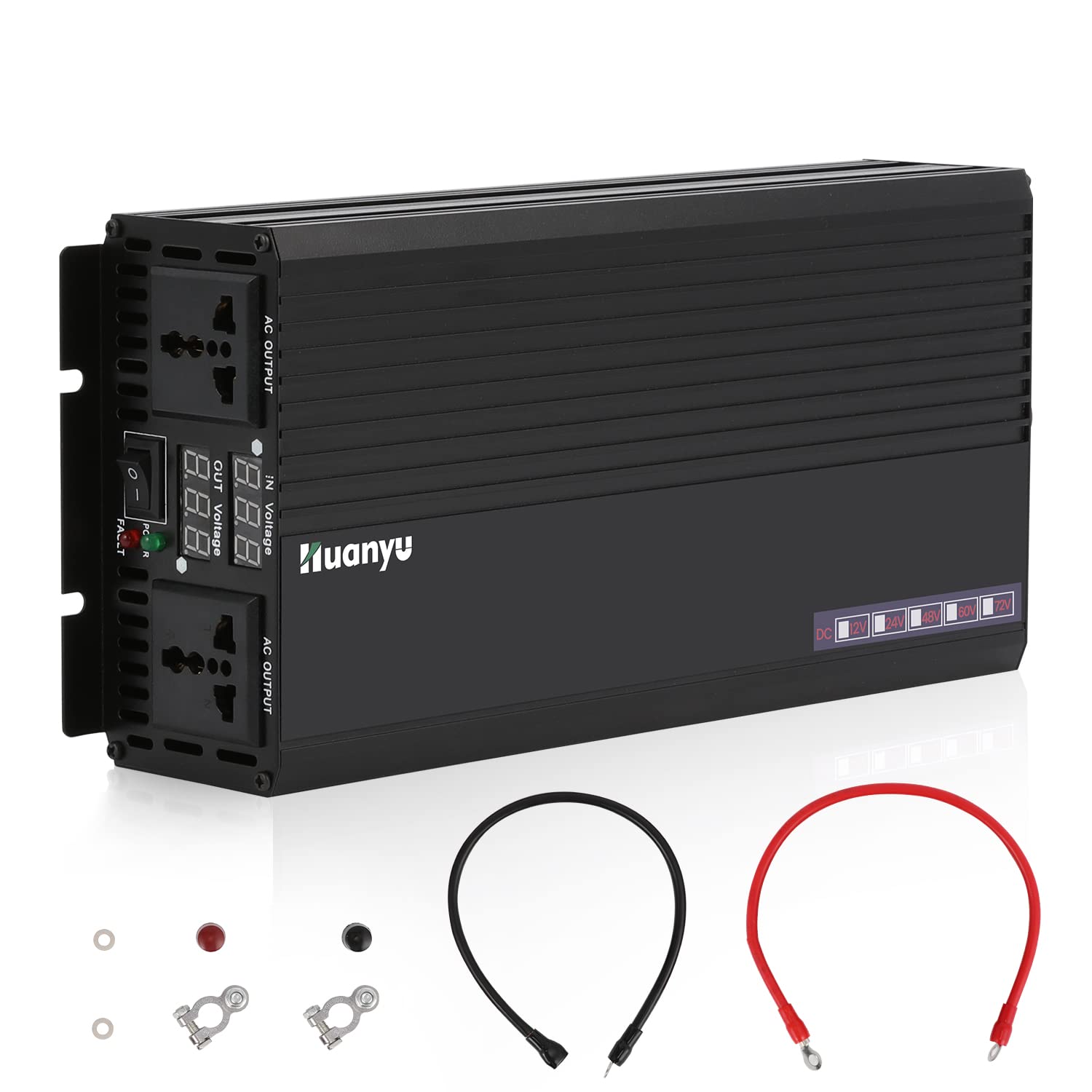 Amazon | Huanyu インバータ 逆変換装置 最大4000W DC12V→AC110V 日本