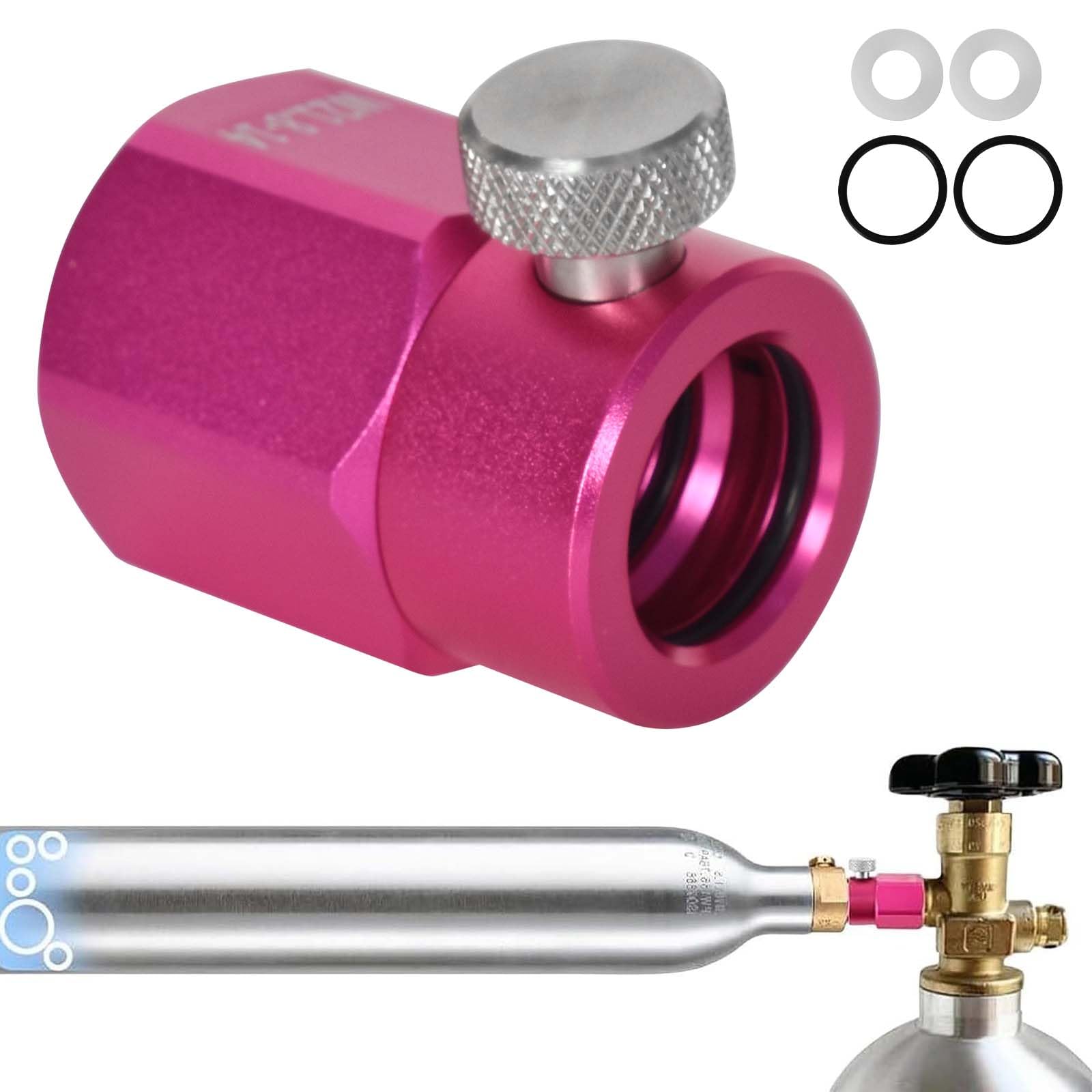 CO2 Adapter Refill Adapter Bottles Filling Tank for Sodastream W21.8-14 CO2 Container Water Carbonator Empty Compatible with SodaStream Duo, Crystal 3.0, Gaia, Art, Terra and E-Duo
