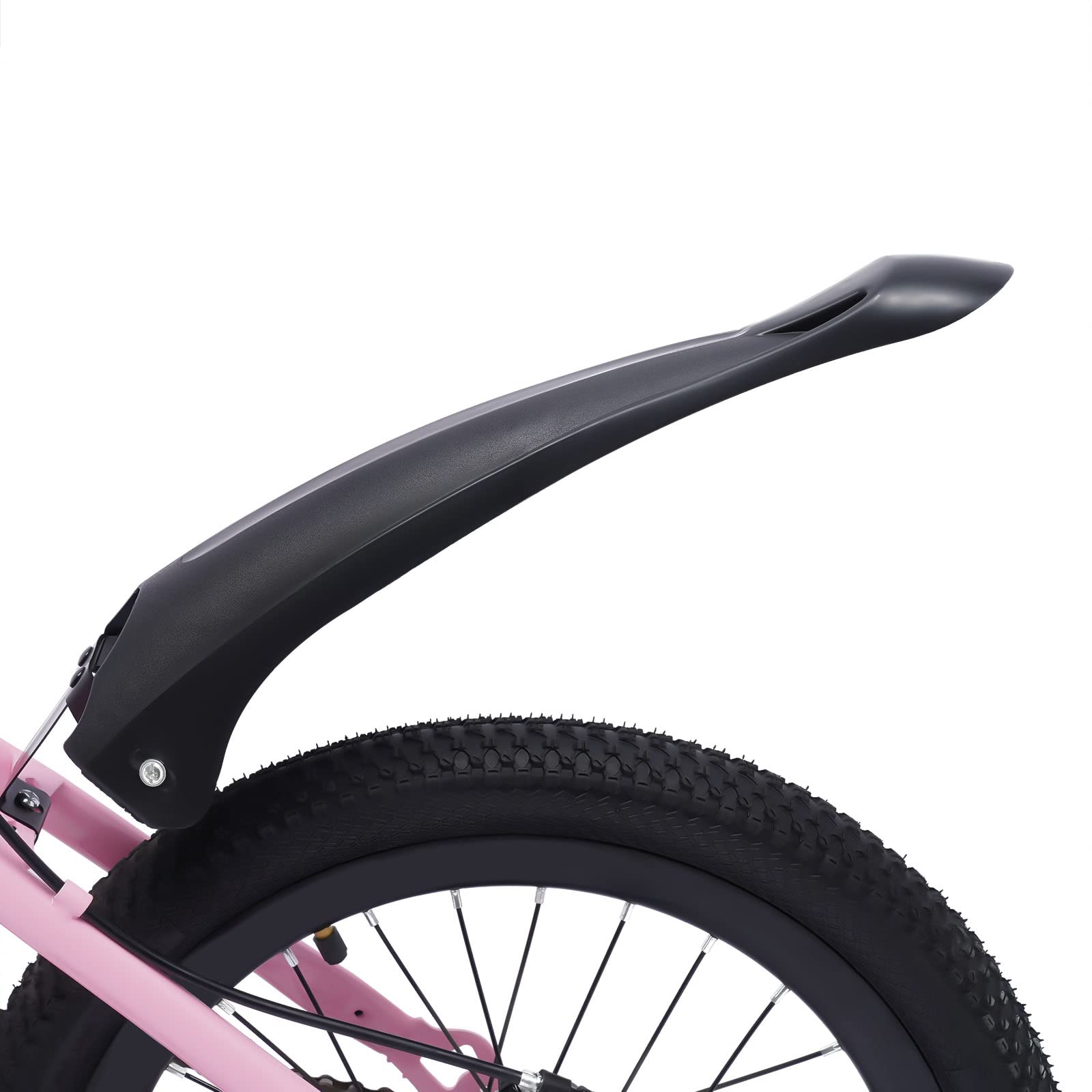 18 Zoll Kinderfahrrad Jungen Mädchen Bike, Mountainbike Für Verschiedene Straßen, Kohlenstoffstahl, Abnehmbaren Räder, Mit Sortierbeutel Reifenpumpe, Geschenke (Rosa)