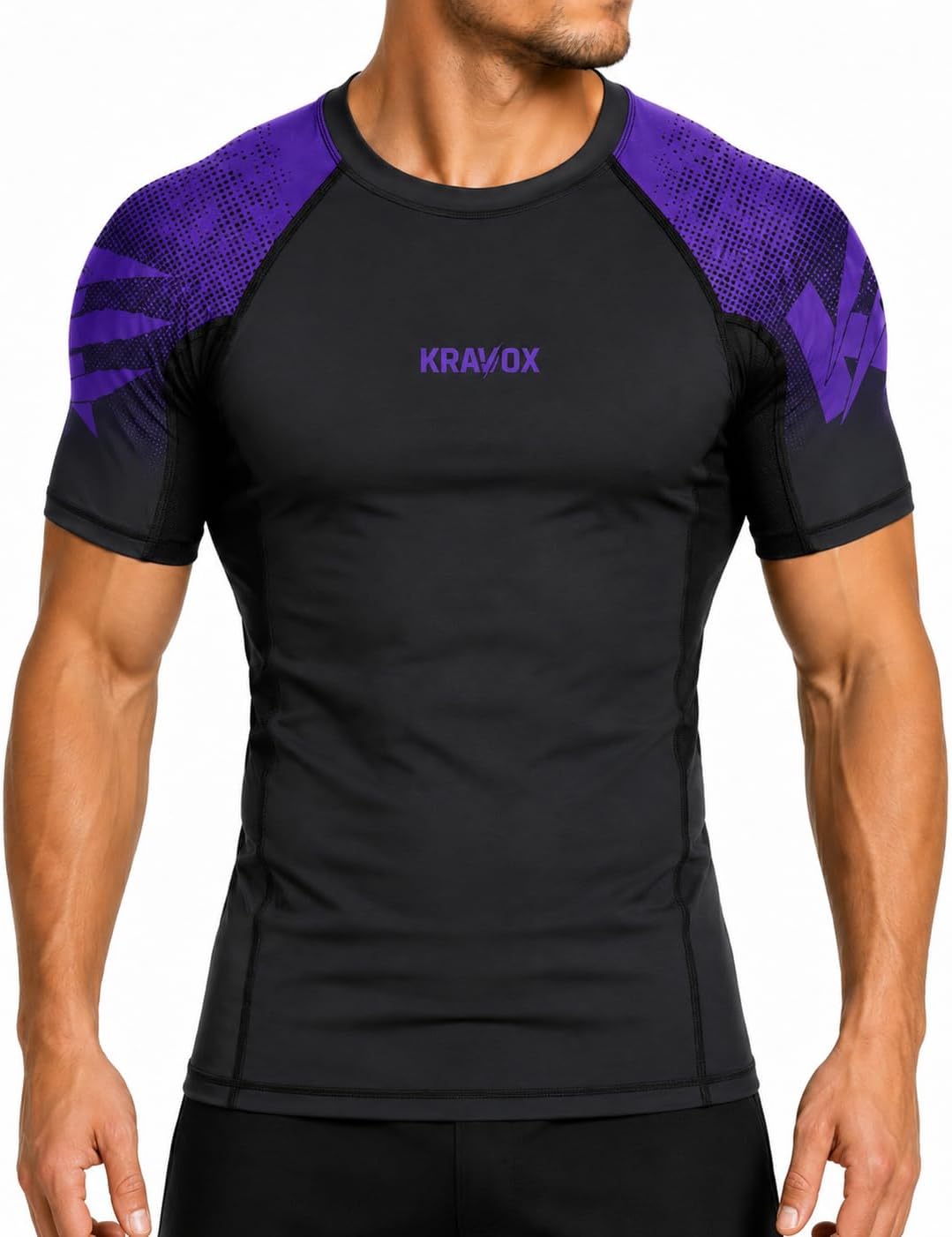 Kaizen Short Sleeve Compression Shirt for Men, BJJ, MMA Rash Guard