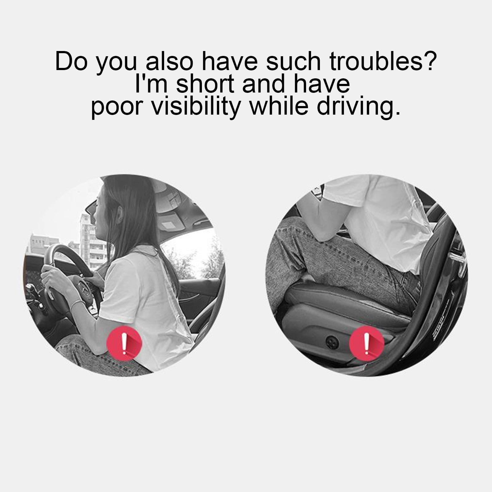 Car Seat Cushion Wedge Car Seat Cushion Pad Ergonomic Incline Seat Cushion Skin-friendly Driver's Driver Booster For Wheelchair, Car Seat, Dining Chair - View #10