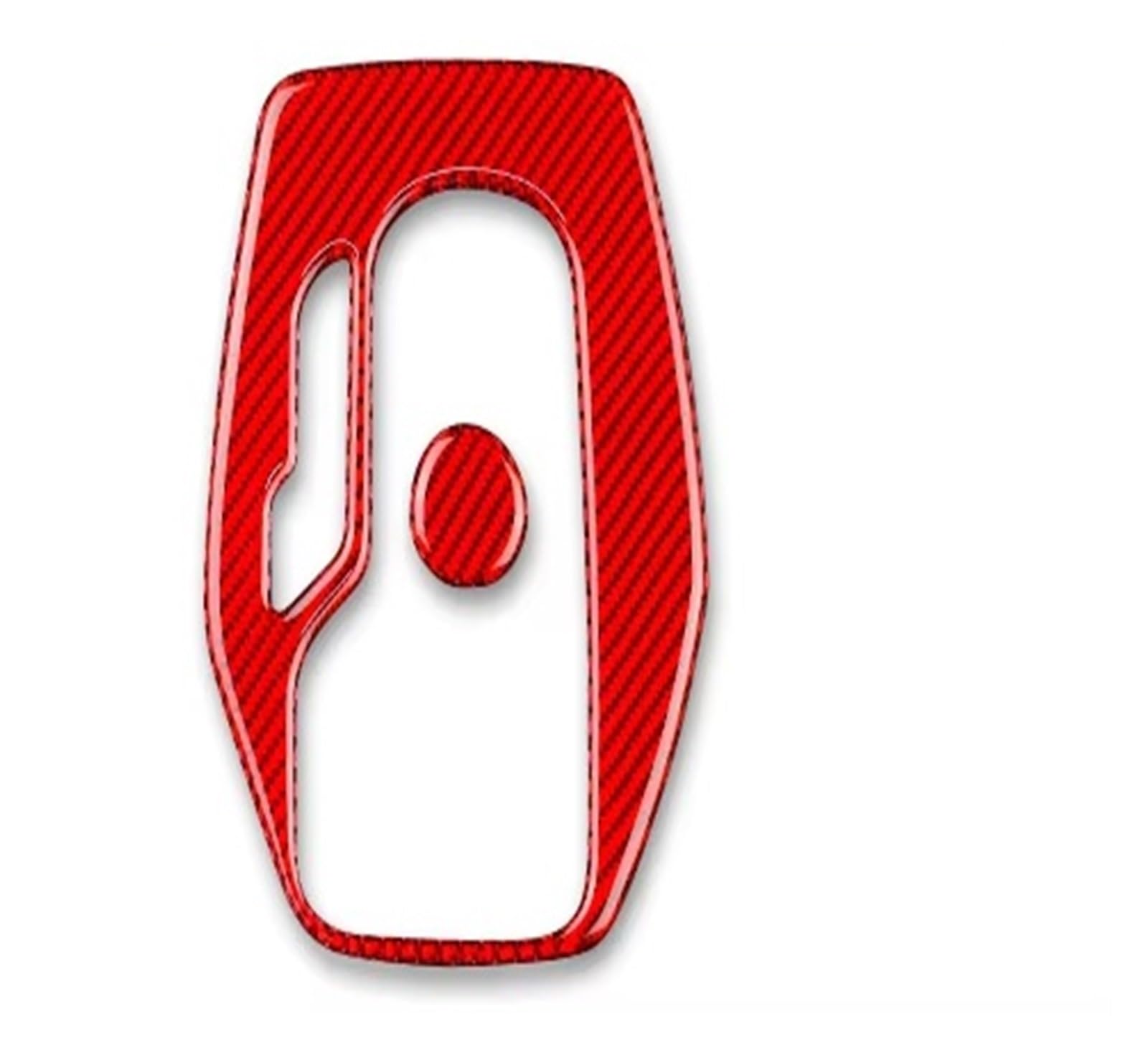 Interior Trim for Chevrolet for Camaro 2016 2017 2018 2019 Interior Trim Car Gear Shift Panel Cover Trim Sticker Carbon Fiber Cover Trim Sticker(Red)