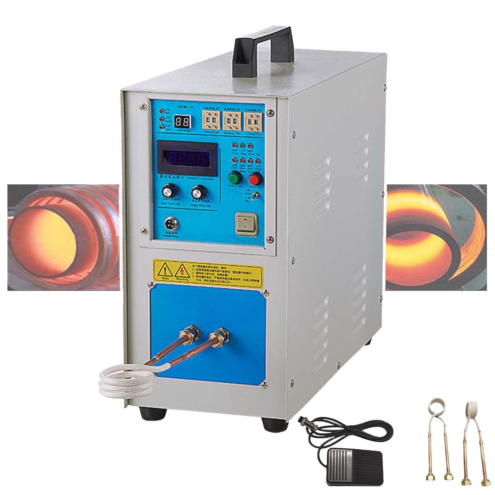 DPLWJPP Induction Heating Furnace for Metal Heat Treatment 15kw Inductions Brazing Heater Furnace Induction Heater Tool for Metal Melting Welding Annealing Brazing