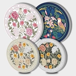 Tucocoo Herdabdeckungen Vintage Floral 4er Set