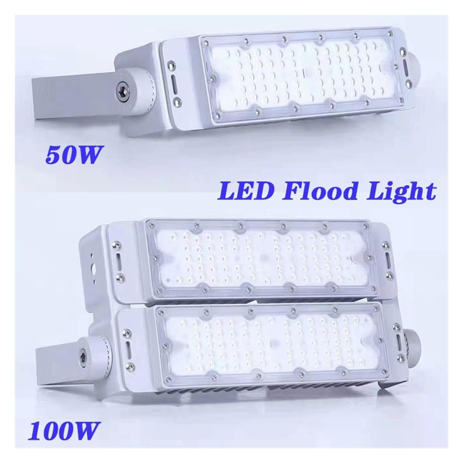 Naświetlacze LED, Światło Halonowe LED 150 W 200 W 250 W 300 W Światło Tunelowe IP65 Reflektor Oświetlenie Zewnętrzne Kinkiet Reflektor Łatwy W Instalacji Jasne światło Robocze (Color : Cold White,