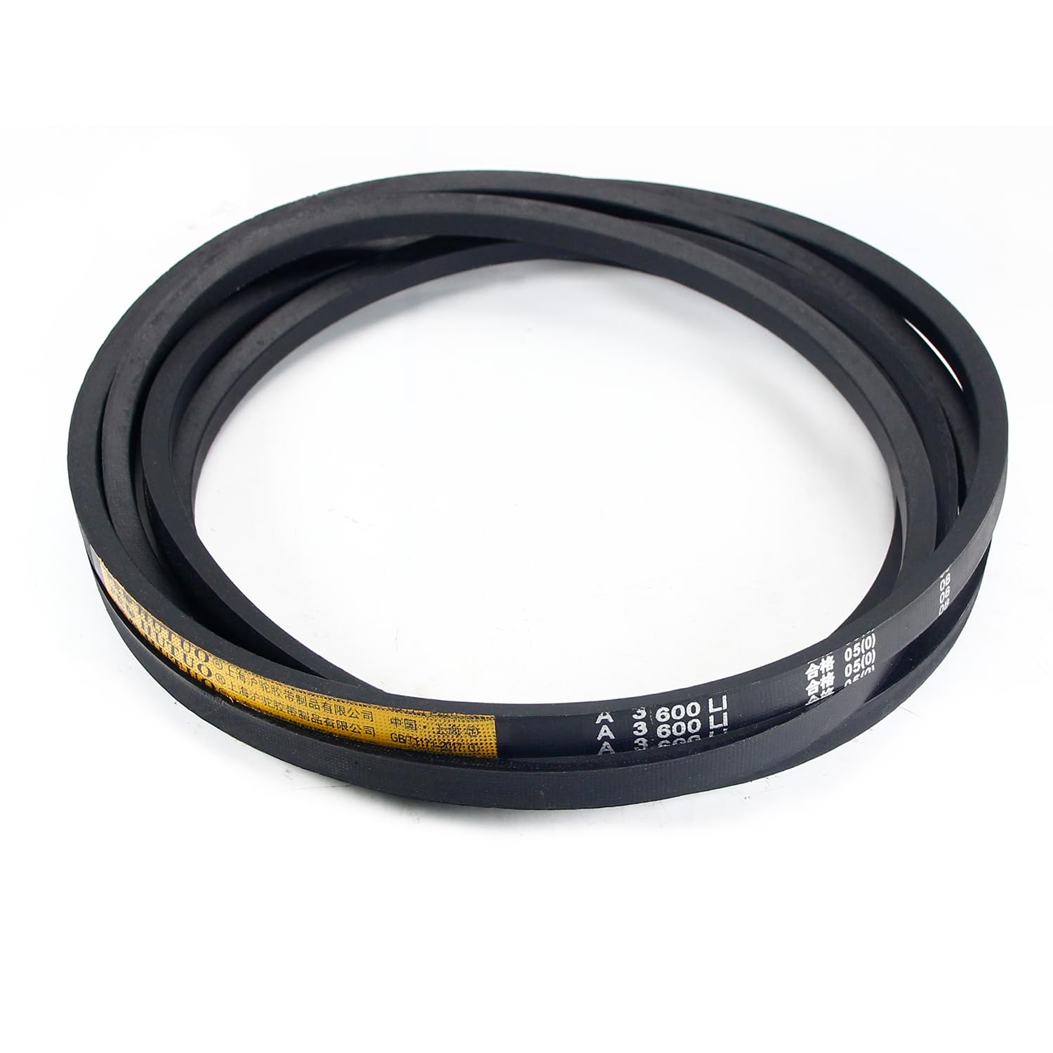 Jutagoss A3600/A142 V-Belt, 3600mm Inner Girth 13mm/0.51" Top Width 8mm/0.31" Thickness A-Section Rubber Drive Transmission Belt, Industrial V Belt for Agricultural, Mining, Automotive Repair, 1Pc