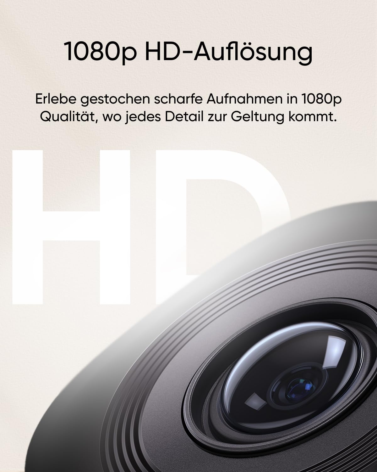eufy Security Indoor Cam C210, telecamera Wi-Fi interno 1080p, vista 360°, tilt, rilevamento IA integrato, ideale per baby monitor/animali domestici/sicurezza domestica (Ricondizionato)
