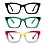 Hubeye Oprah Style Reading Glasses for Women Men Blue Light Blocking Computer Square Readers with Spring Hinge (Black+Green+Rainbow,+2.0)