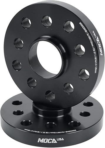Miniatura 8 de MOCA - 2 espaciadores de rueda de 0591in de 5 x 100 a 0197 x 4409in patrón de pernos de 2248in orificio de cubo M14 x 15 apto para 1995-2022 para