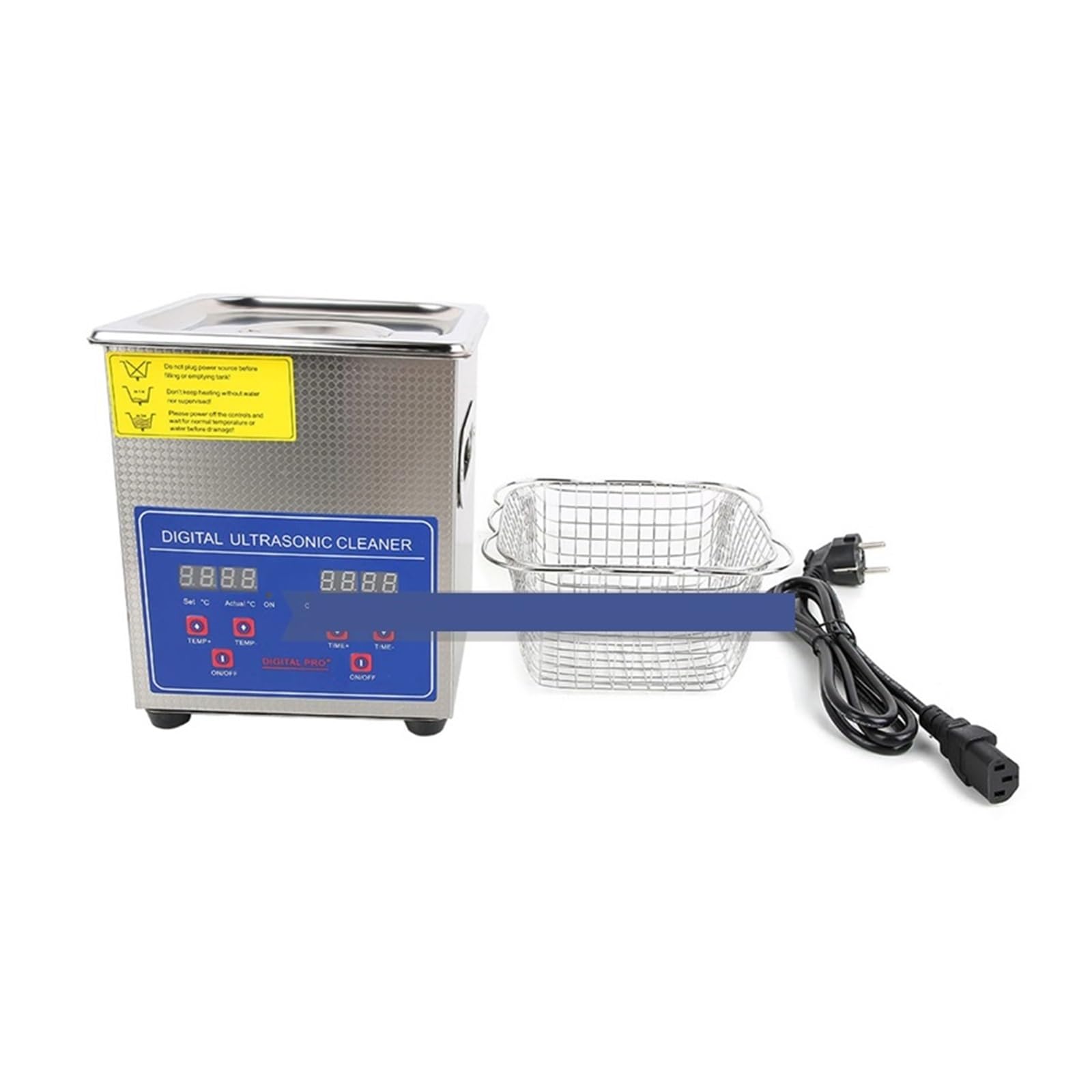 Sterowanie Cyfrowe 2L Myjka Ultradźwiękowa 100W Myjka Ultradźwiękowa Wanna Z Koszem Do Czyszczenia Okularów Sprzęt Jubilerski