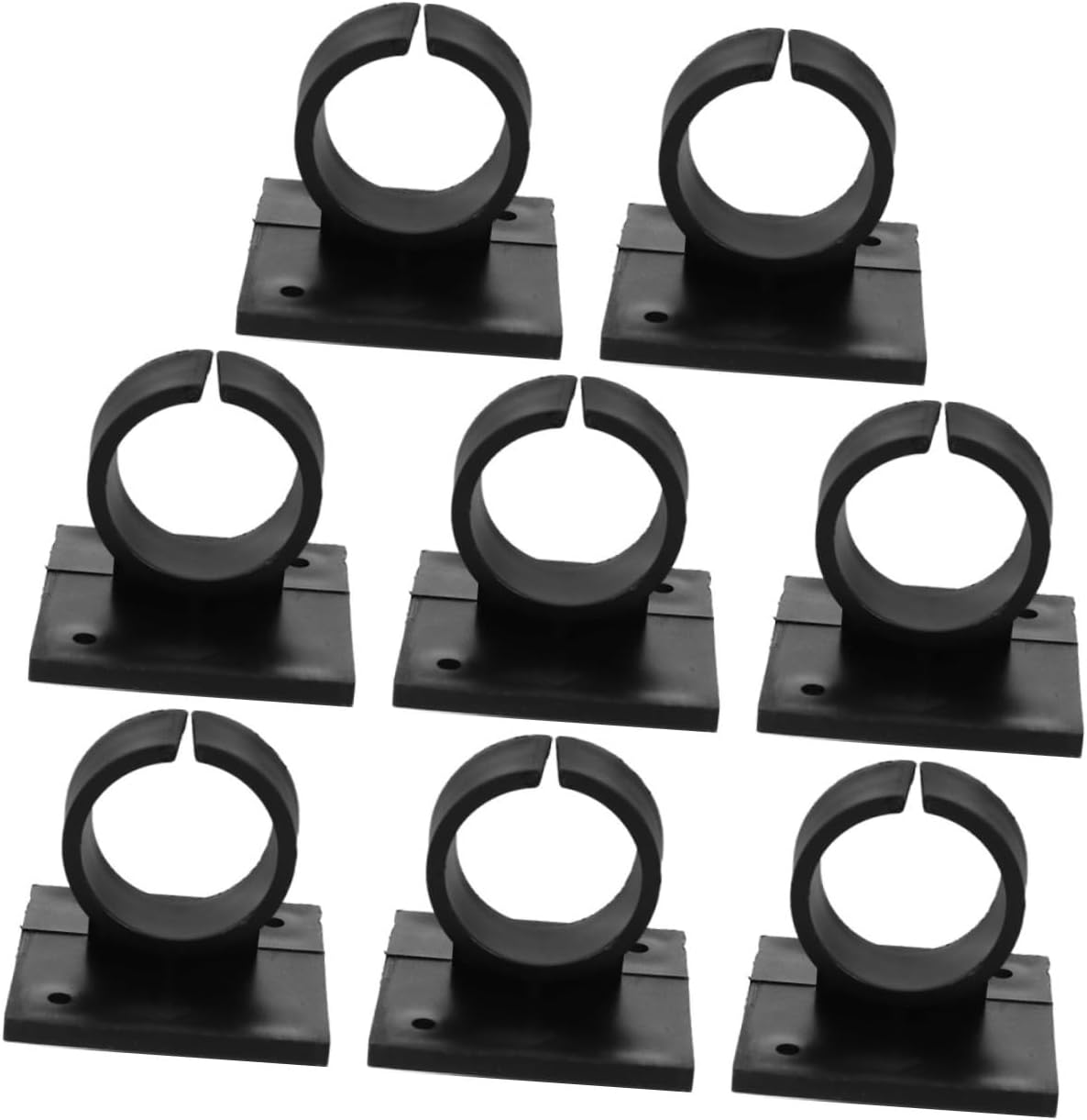 DOITOOL 8pcs Microphone Mount Clips Compact Microphone Holder for Mic Sleek Adhesive Mount Bracket Secure Clamp for Desk Use Stable and Portable Design
