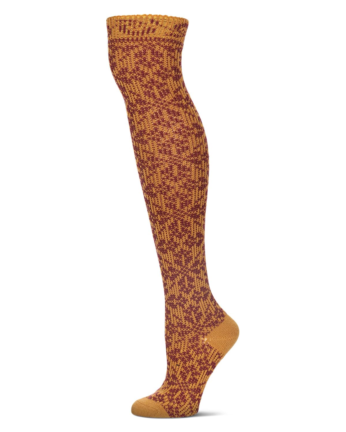 MeMoi Jumbo Cable Over The Knee Cotton Blend Warm Socks
