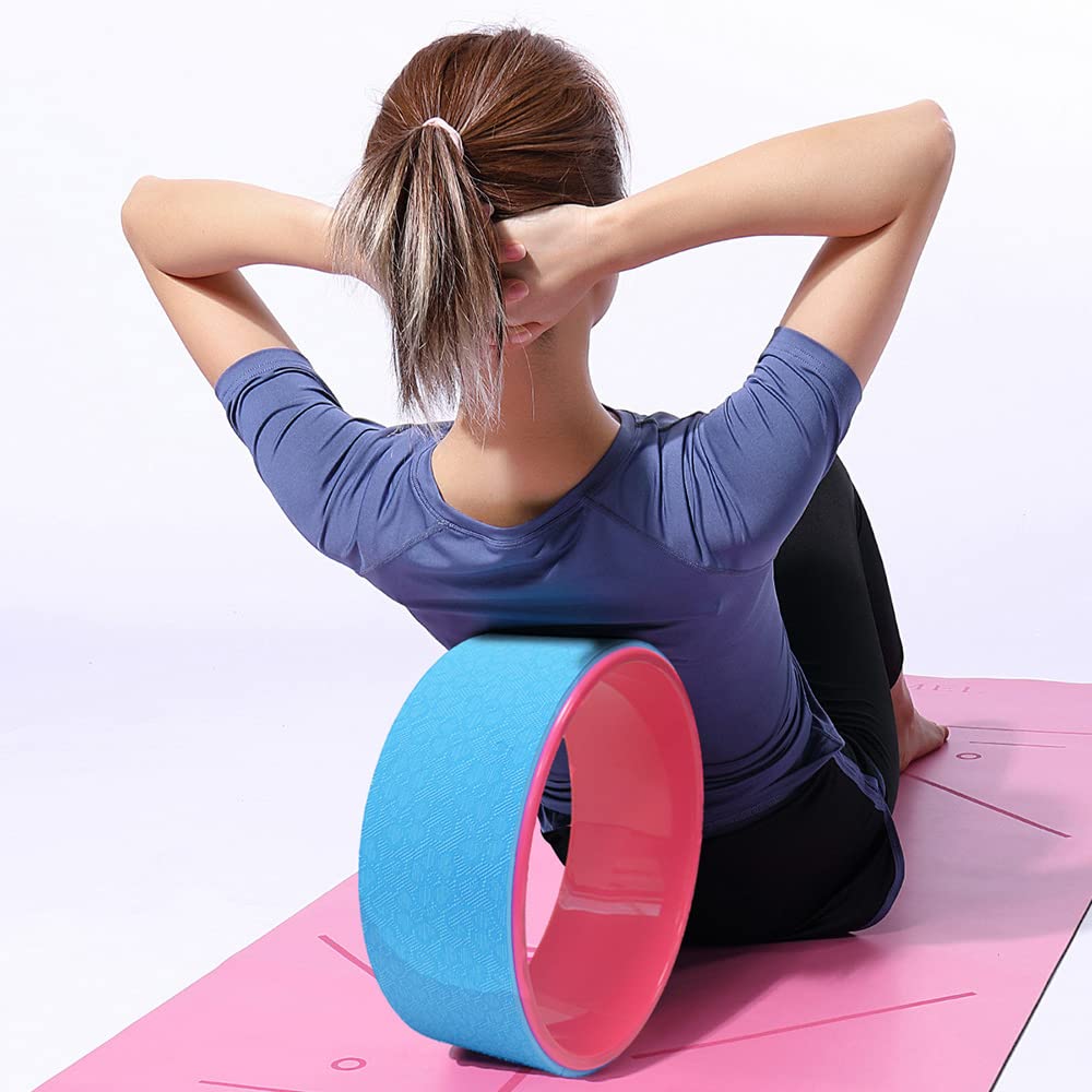 Yoga Pilates Circle TPE Yoga Fitness Roller Wheel Strumento di Allenamento per La Schiena Dimagrante Anello per Pilates A Forma di Vita Magica