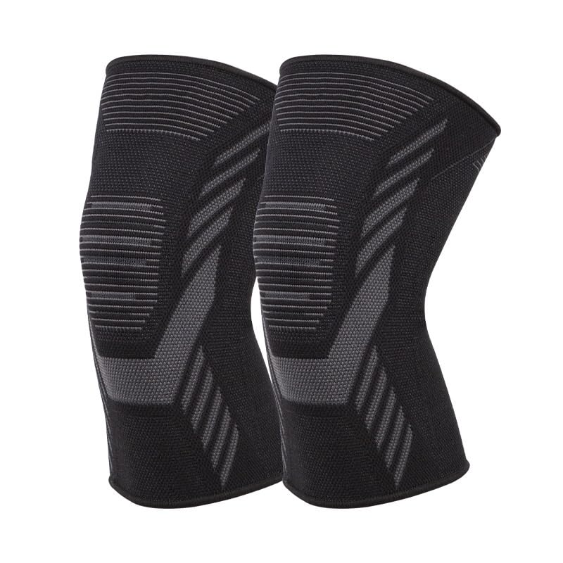 Four-sided Stretch Knitted Nylon Knee Pads for Running Silicone for Men Women