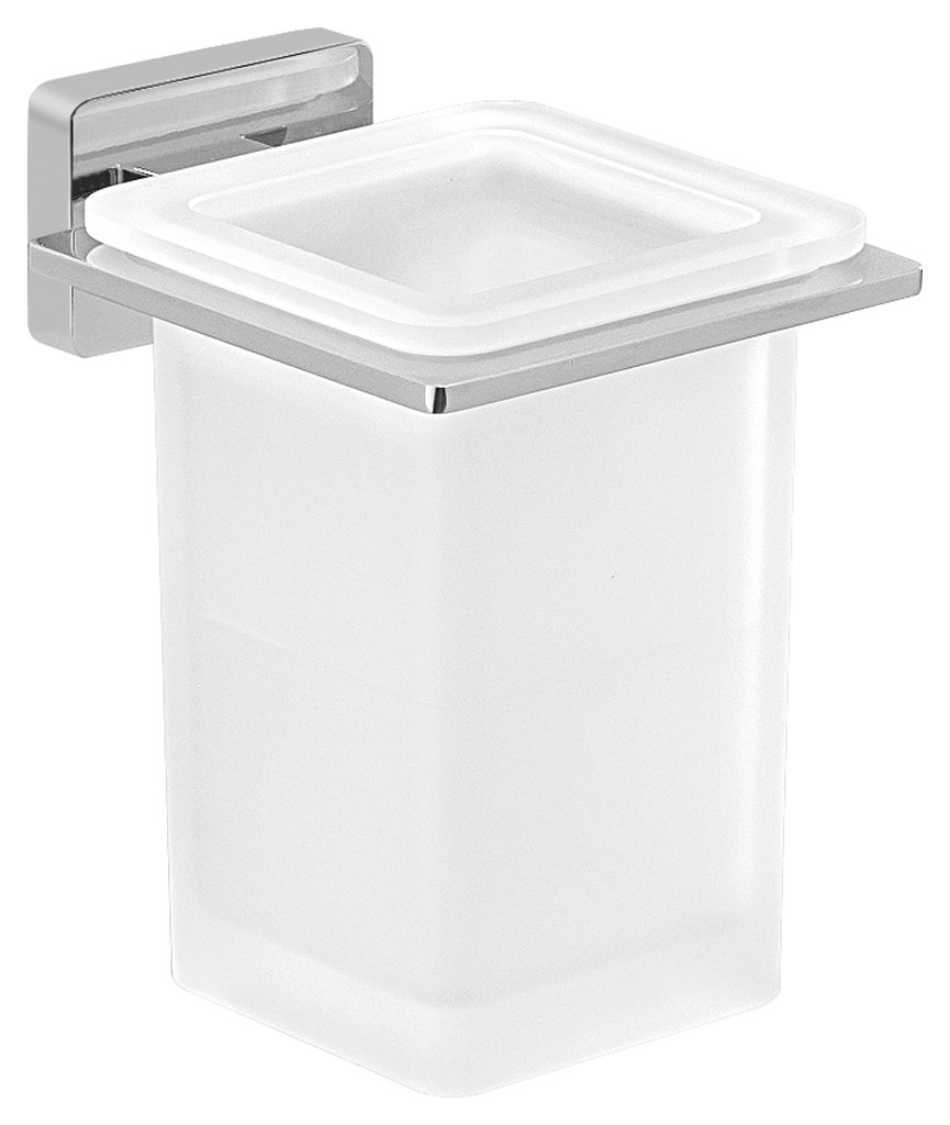 Gedy 44101300200 Atena Wall Brush Holder, Chrome