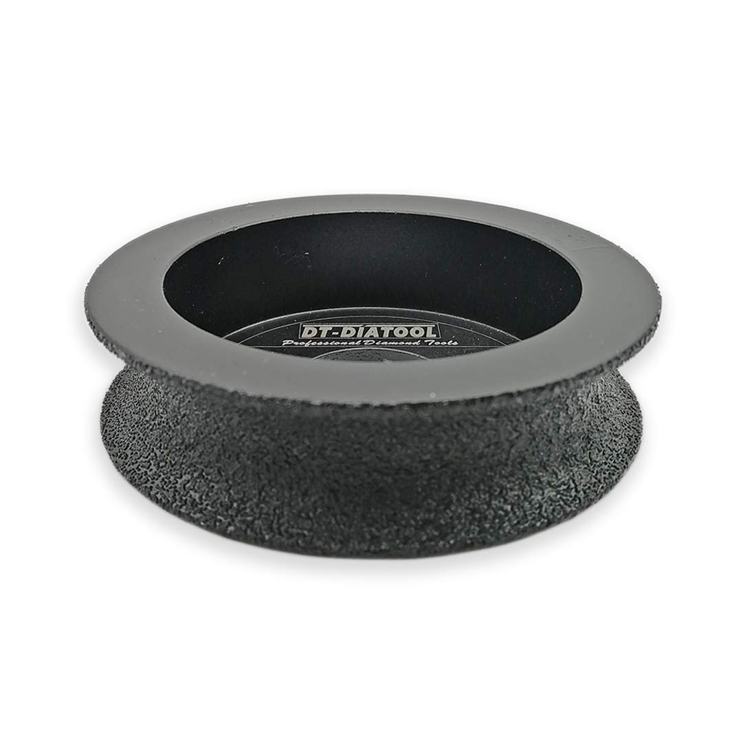 Muela de diamante soldada al vacío 75 mm (3") con eje borde semicircular, grano 60 7/8", varios tamaños(1,15mm)