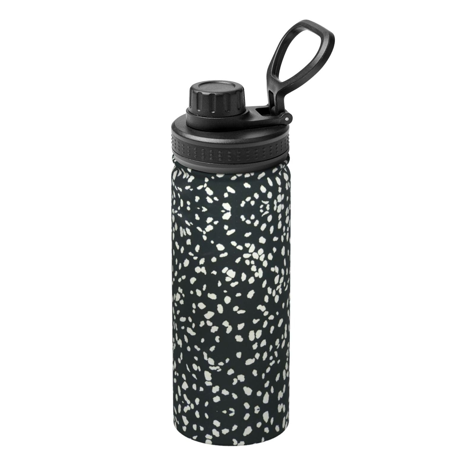 Bouteille d'eau en acier inoxydable à double paroi motif léopard sauvage