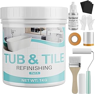 Tile Paint, 35oz Tub and Tile Paint Refinishing Kit with Tools and Harde...