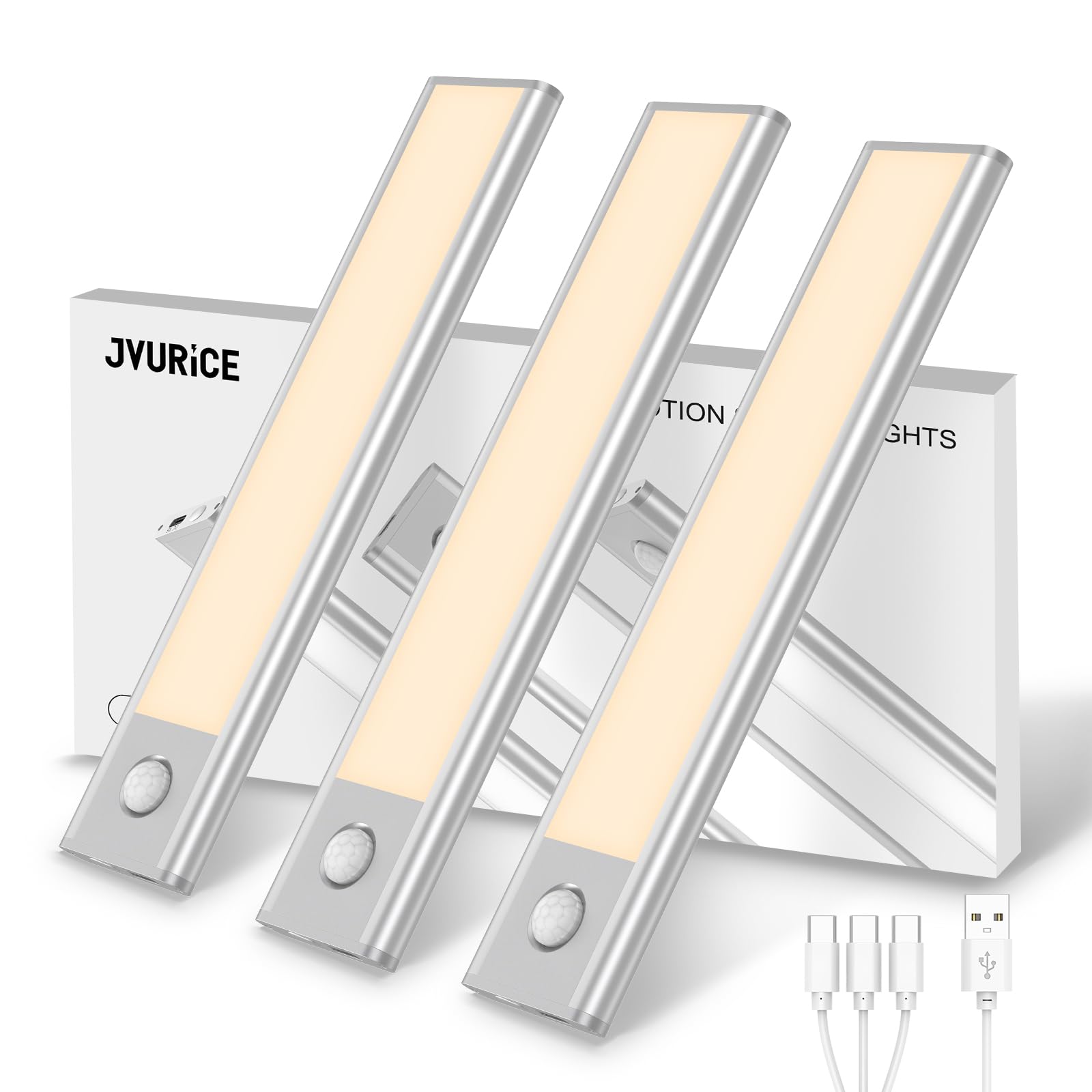JVURICE Unterbauleuchte LED, 1/3/6er Pack