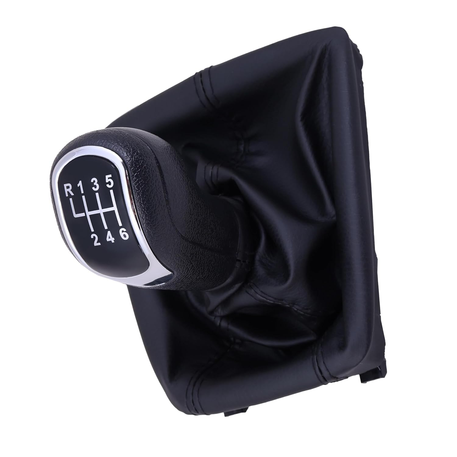 TYREMONITOR INDIA 6-Speed Manual Transmission Gear Knob with Leather Gaiter  Boot Cover Universal Car Gear Shifter Knob with Shift Pattern Display  Ergonomic Design for Smooth Driving Experience : Amazon.in: Car & Motorbike
