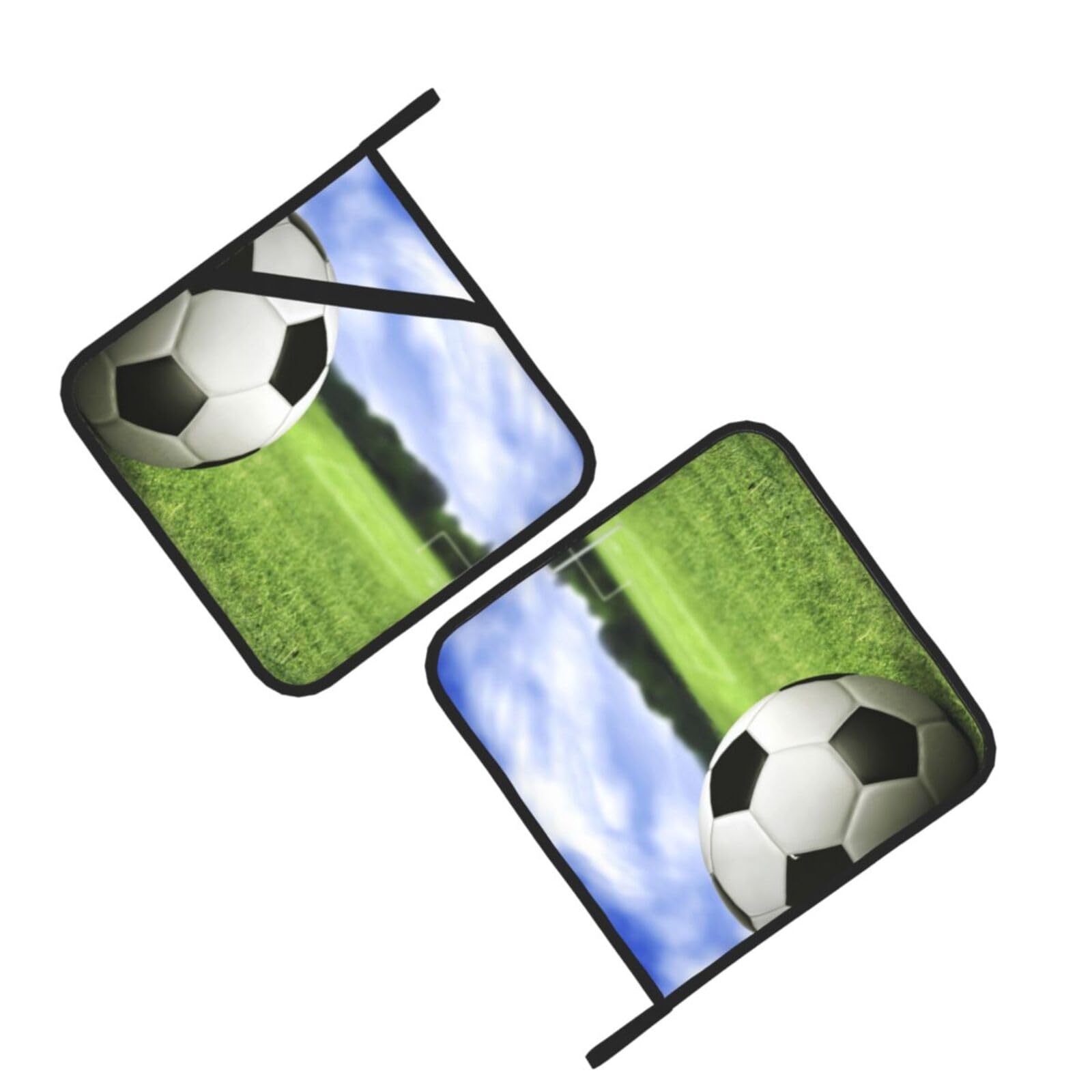 soccer ball background Printed Oven Pot Holders Set of 2 Pcs Heat Resistant Kitchen Microwave Potholders for Cooking Baking Grilling