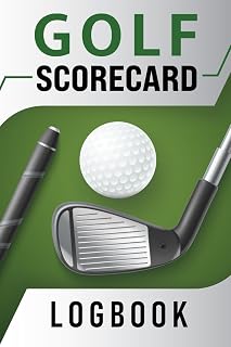 Golf Scorecard log book: Keep all your round scores in one handy book. 50 rounds with each round spread over two pages.