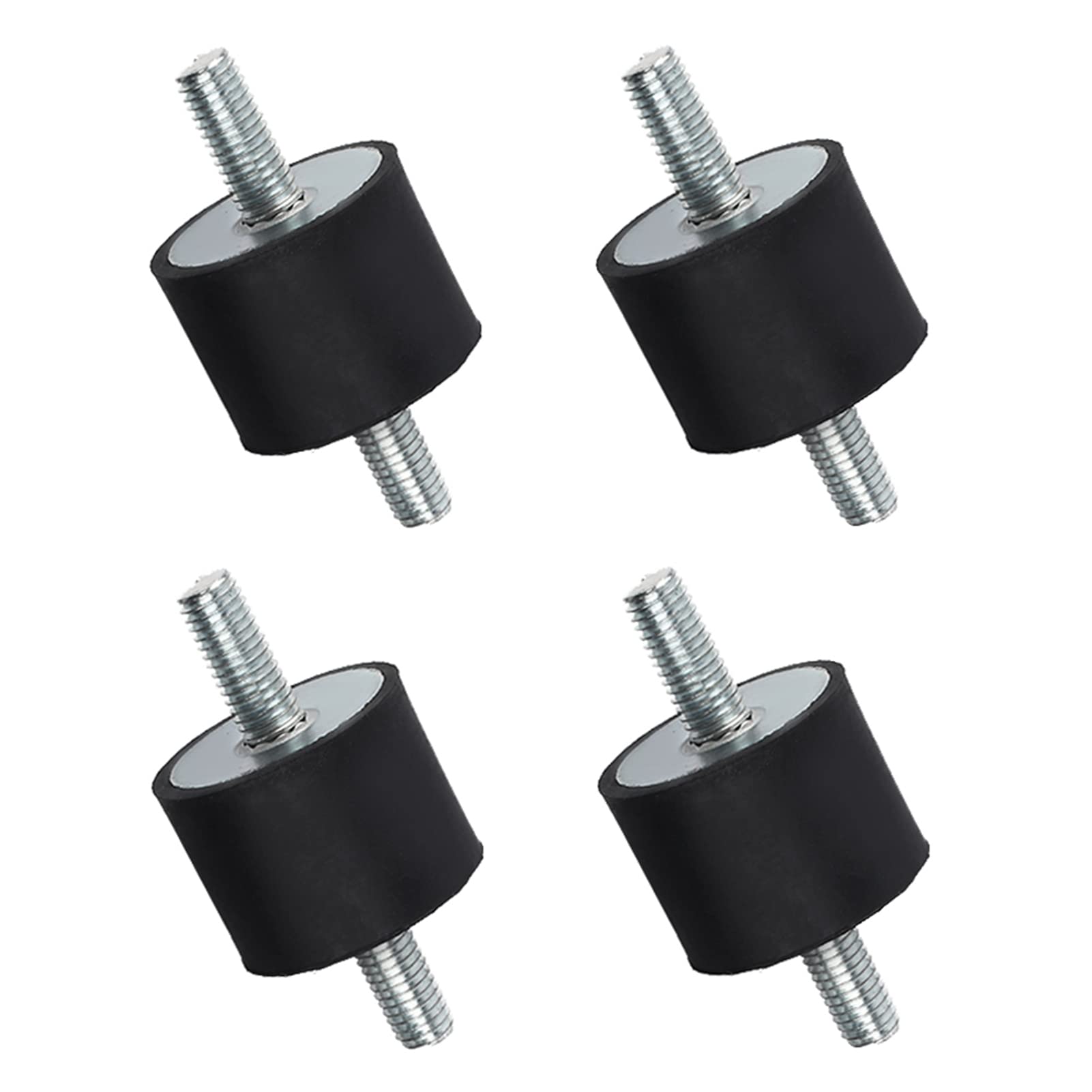 Supports Anti-Vibrations en Caoutchouc M10 40x30mm pour Compresseur d'Air, Isolateur de Vibrations Haute Durabilité, 4 Pièces