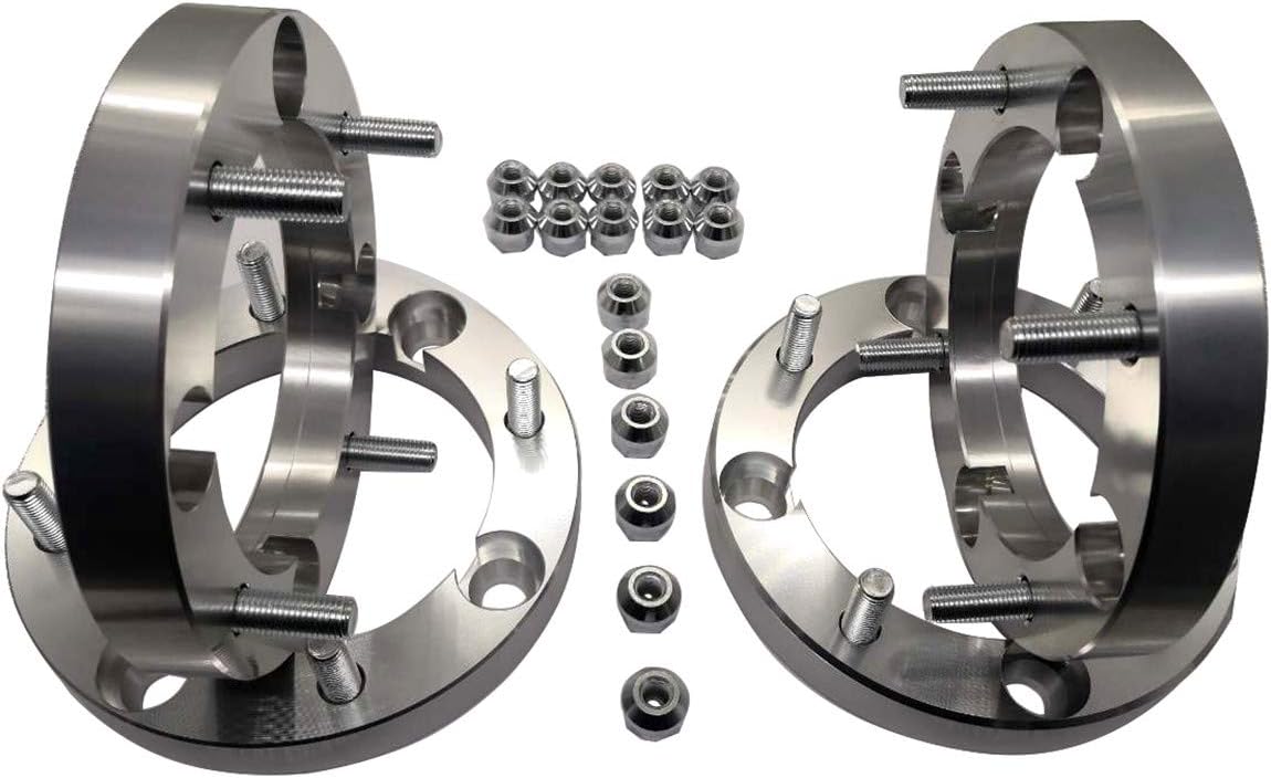 Heavy Duty 1" Wheel Washers Replacement for 4/156mm Bolt Pattern Polaris 3/8" Studs to Polaris 12mm Wheels 2008-2014 RZR Ranger 500/800 (Set of 4)