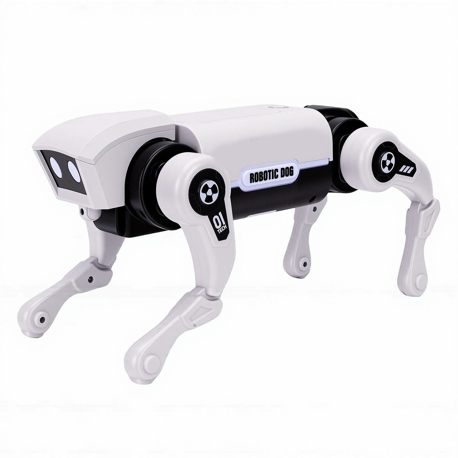 Perro Robot Controlado por Voz AI, Mascota Electrónica Programable Interactiva con Control Remoto, para Juegos de Codificación para Niños