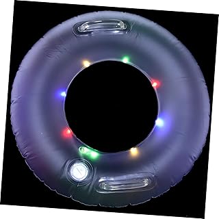 CIYODO Anel De Natação Luminoso Piscinas Infláveis Para Adultos Piscina Inflável Para Adultos Ao Ar Livre Chaise Anel De Natação Tubo Anel De Natação De Praia Adolescente Anel De