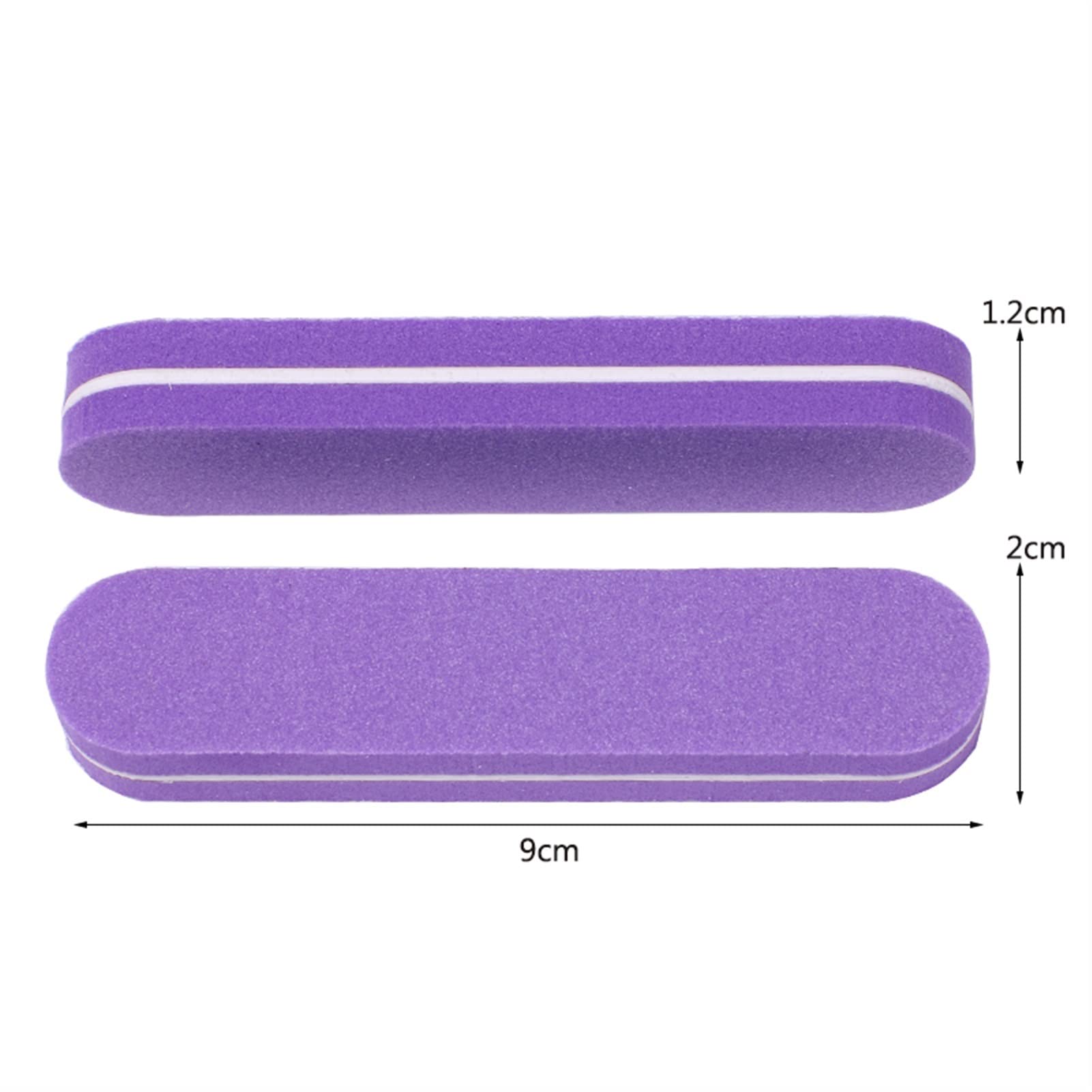 Nagelfeile,Nail Buffer, 100 Teile/los Mini Schwamm Nagelfeile Puffer Maniküre Pediküre Werkzeuge Schleifpapier 100/180