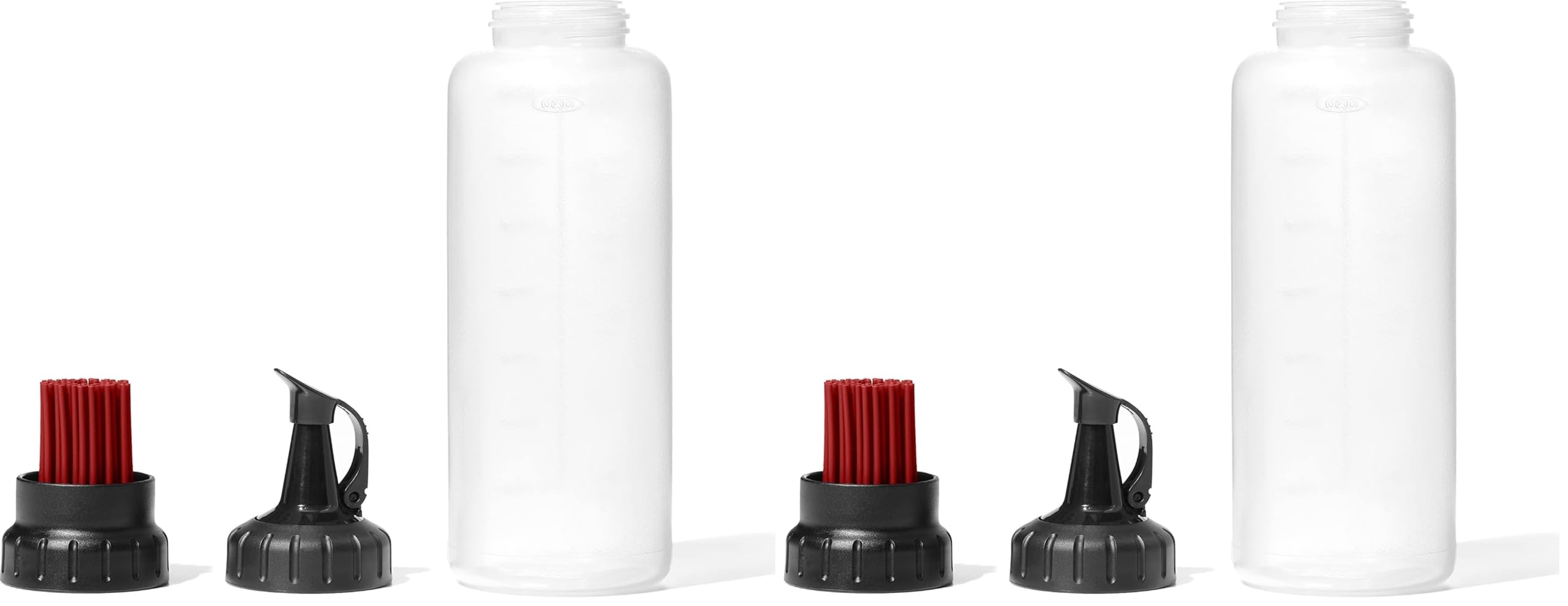 Good Grips Grilling Tools by OXO – 12 Ounces (Pack of 2), 355.0 milliliters, BPA Free Silicone, Transparente, Pack of 2