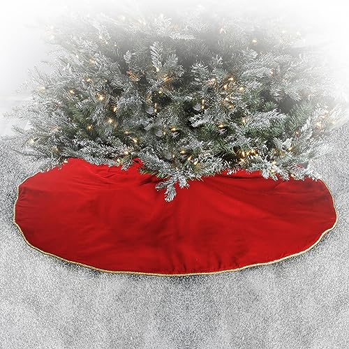 Regency-International-48-Velvet-Tree-Skirt-Red Regency International 48 Velvet Tree Skirt Red
