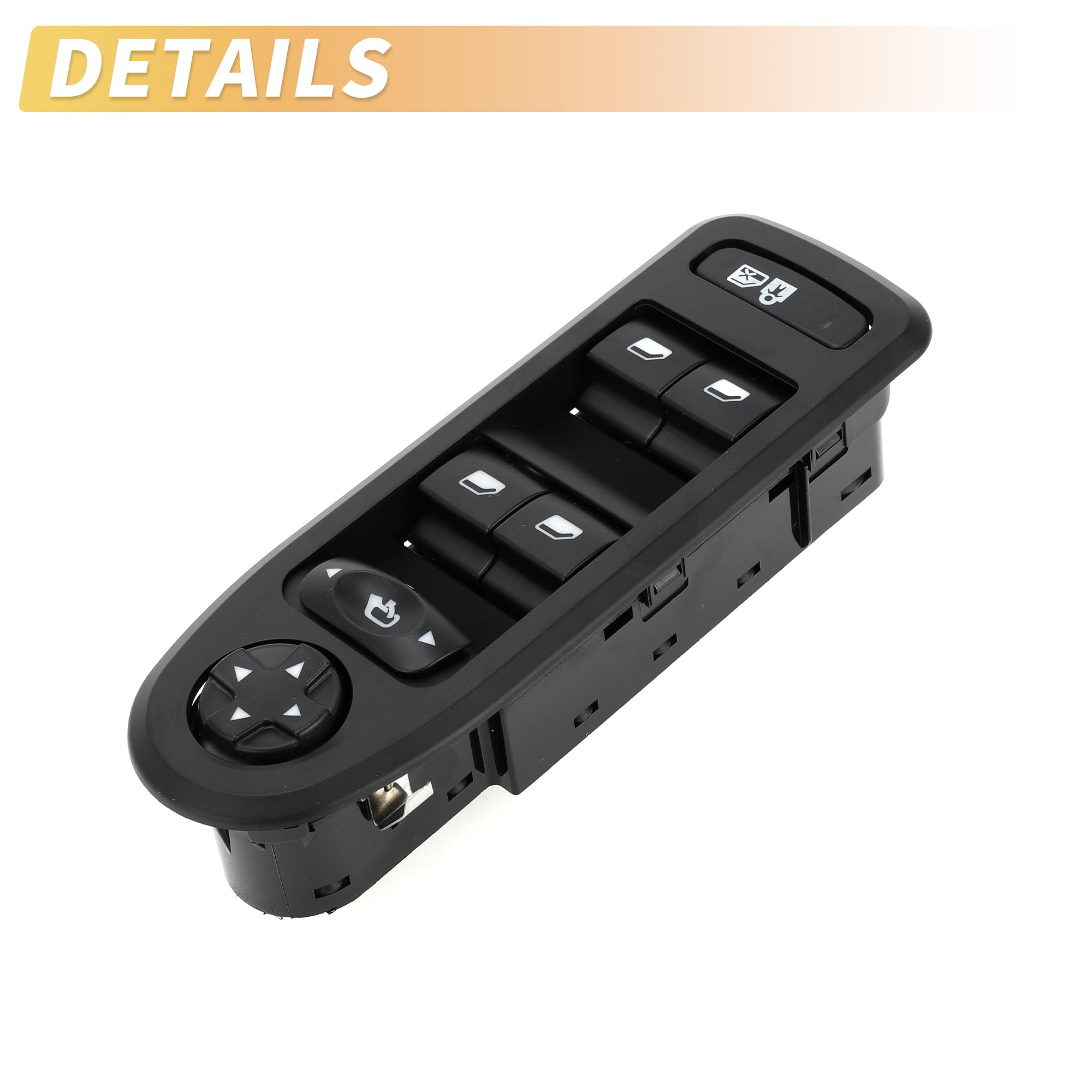 A ABSOPRO Fensterheberschalter Vorne Links Für Peugeot 508 2012 1 Stk