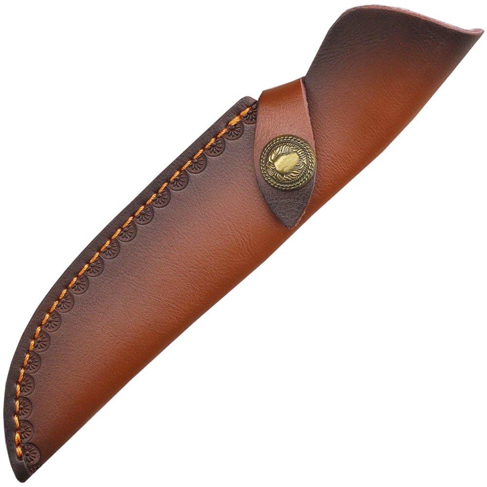 Brxmpn Cowhide Knife Cover Leather Knife Sheath Knife Storage Bag for Camping Fishing and Outdoor Activities Knife Protection