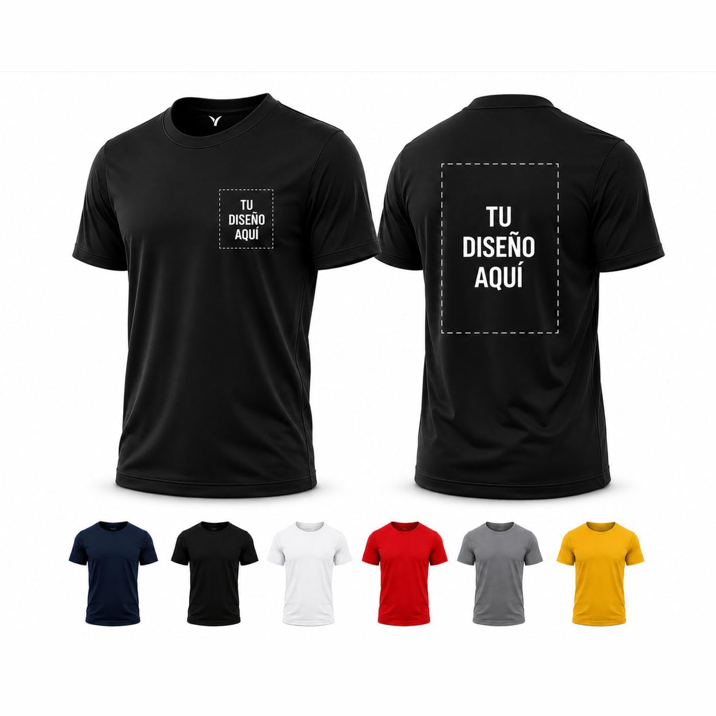 Pack 10 Camisetas Técnicas Personalizadas para Peñas, Despedidas y Grupos | Camisetas Deportivas Unisex para Eventos y Amigos (FR/ES, Letras, XXL, Negro)