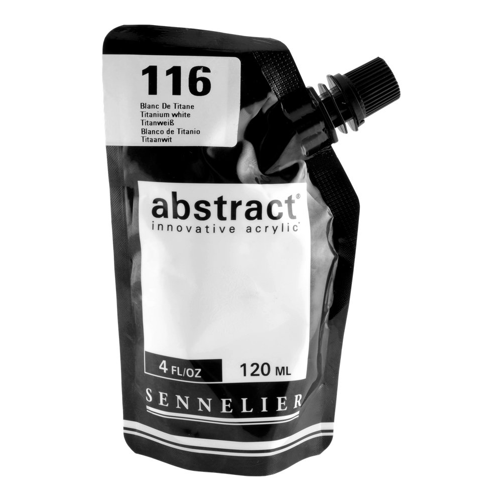 Sennelier 116 Titanium White Abstract Acrylic Titanium White 120Ml