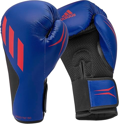 Miniatura 7 de Adidas Speed TILT 150 Guantes de boxeo  Guantes de boxeo de entrenamiento para hombres y mujeres  Guantes de bolsa pesada, guantes de kickboxing,
