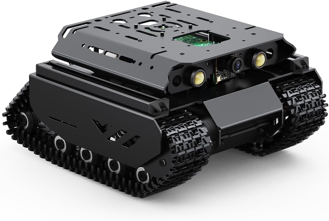 UGV Beast Open-Source Off-Road Tracked AI Robot Compatible with Raspberry Pi 5 with Dual Controllers, Computer Vision, PI5-4GB Included @XYGStudy (UGV